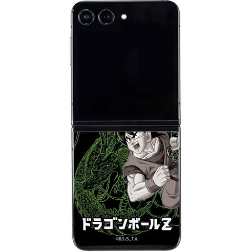Dragon Ball Z Goku and Shenron Galaxy Z Flip5 5G Skin